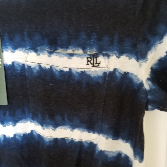 Lauren Ralph Lauren Tie Ftont Tie Dye Top - Picture 3 of 10